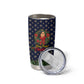 Rosa Parks Christmas Tumbler Cup Freedom Bus Wreath Vintage Festive Holiday