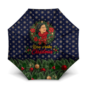 Rosa Parks Christmas Umbrella Freedom Bus Wreath Vintage Festive Holiday
