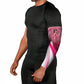 Black Cowgirl Breast Cancer Awareness Arm Sleeves Western Pink Ribbon Butterfly Rose - In October We Wear Pink