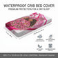 Black Cowgirl Breast Cancer Awareness Baby Bed Cover Western Pink Ribbon Butterfly Rose - In October We Wear Pink