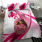 Black Cowgirl Breast Cancer Awareness Bedding Set Western Pink Ribbon Butterfly Rose - In October We Wear Pink