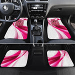 Black Cowgirl Breast Cancer Awareness Car Mats Western Pink Ribbon Butterfly Rose - In October We Wear Pink
