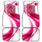 Black Cowgirl Breast Cancer Awareness Car Mats Western Pink Ribbon Butterfly Rose - In October We Wear Pink