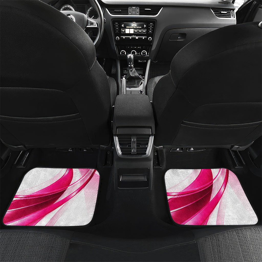 Black Cowgirl Breast Cancer Awareness Car Mats Western Pink Ribbon Butterfly Rose - In October We Wear Pink