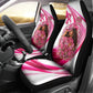 Black Cowgirl Breast Cancer Awareness Car Seat Cover Western Pink Ribbon Butterfly Rose - In October We Wear Pink