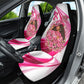 Black Cowgirl Breast Cancer Awareness Car Seat Cover Western Pink Ribbon Butterfly Rose - In October We Wear Pink