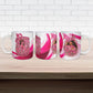 Black Cowgirl Breast Cancer Awareness Ceramic Mug Western Pink Ribbon Butterfly Rose - In October We Wear Pink