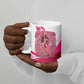 Black Cowgirl Breast Cancer Awareness Ceramic Mug Western Pink Ribbon Butterfly Rose - In October We Wear Pink