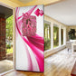 Black Cowgirl Breast Cancer Awareness Door Cover Western Pink Ribbon Butterfly Rose - In October We Wear Pink