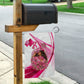 Black Cowgirl Breast Cancer Awareness Garden Flag Western Pink Ribbon Butterfly Rose - In October We Wear Pink