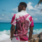 Black Cowgirl Breast Cancer Awareness Hawaiian Shirt Western Pink Ribbon Butterfly Rose - In October We Wear Pink