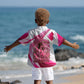 Black Cowgirl Breast Cancer Awareness Kid Hawaiian Shirt Western Pink Ribbon Butterfly Rose - In October We Wear Pink