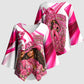 Black Cowgirl Breast Cancer Awareness Kimono Sleeve Blouse Western Pink Ribbon Butterfly Rose - In October We Wear Pink