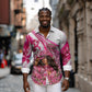 Black Cowgirl Breast Cancer Awareness Long Sleeve Button Shirt Western Pink Ribbon Butterfly Rose - In October We Wear Pink