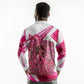 Black Cowgirl Breast Cancer Awareness Long Sleeve Polo Shirt Western Pink Ribbon Butterfly Rose - In October We Wear Pink