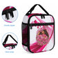 Black Cowgirl Breast Cancer Awareness Lunch Bag Western Pink Ribbon Butterfly Rose - In October We Wear Pink