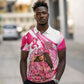 Black Cowgirl Breast Cancer Awareness Polo Shirt Western Pink Ribbon Butterfly Rose - In October We Wear Pink