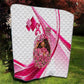 Black Cowgirl Breast Cancer Awareness Quilt Western Pink Ribbon Butterfly Rose - In October We Wear Pink