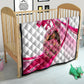 Black Cowgirl Breast Cancer Awareness Quilt Western Pink Ribbon Butterfly Rose - In October We Wear Pink