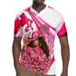 Black Cowgirl Breast Cancer Awareness Rugby Jersey Western Pink Ribbon Butterfly Rose - In October We Wear Pink