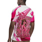 Black Cowgirl Breast Cancer Awareness Rugby Jersey Western Pink Ribbon Butterfly Rose - In October We Wear Pink