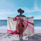 Black Cowgirl Breast Cancer Awareness Sarong Western Pink Ribbon Butterfly Rose - In October We Wear Pink