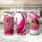 Black Cowgirl Breast Cancer Awareness Tumbler Cup Western Pink Ribbon Butterfly Rose - In October We Wear Pink
