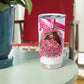 Black Cowgirl Breast Cancer Awareness Tumbler Cup Western Pink Ribbon Butterfly Rose - In October We Wear Pink