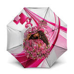 Black Cowgirl Breast Cancer Awareness Umbrella Western Pink Ribbon Butterfly Rose - In October We Wear Pink