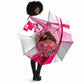 Black Cowgirl Breast Cancer Awareness Umbrella Western Pink Ribbon Butterfly Rose - In October We Wear Pink