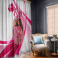 Black Cowgirl Breast Cancer Awareness Window Curtain Western Pink Ribbon Butterfly Rose - In October We Wear Pink