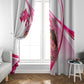 Black Cowgirl Breast Cancer Awareness Window Curtain Western Pink Ribbon Butterfly Rose - In October We Wear Pink
