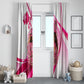 Black Cowgirl Breast Cancer Awareness Window Curtain Western Pink Ribbon Butterfly Rose - In October We Wear Pink