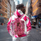 Black Cowgirl Breast Cancer Awareness Zip Hoodie Western Pink Ribbon Butterfly Rose - In October We Wear Pink