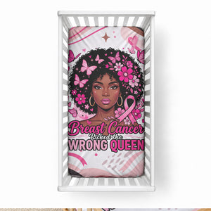 African American Breast Cancer Awareness Queen Baby Bed Cover Pink Ribbon Floral Butterfly Boxing Gloves Warrior Art