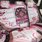 African American Breast Cancer Awareness Queen Back Car Seat Cover Pink Ribbon Floral Butterfly Boxing Gloves Warrior Art