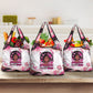 African American Breast Cancer Awareness Queen Grocery Bag Pink Ribbon Floral Butterfly Boxing Gloves Warrior Art