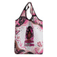 African American Breast Cancer Awareness Queen Grocery Bag Pink Ribbon Floral Butterfly Boxing Gloves Warrior Art