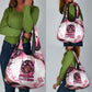 African American Breast Cancer Awareness Queen Grocery Bag Pink Ribbon Floral Butterfly Boxing Gloves Warrior Art