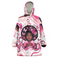 African American Breast Cancer Awareness Queen Kid Wearable Blanket Hoodie Pink Ribbon Floral Butterfly Boxing Gloves Warrior Art