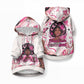 African American Breast Cancer Awareness Queen Pet Hoodie Pink Ribbon Floral Butterfly Boxing Gloves Warrior Art