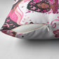 African American Breast Cancer Awareness Queen Pillow Cover Pink Ribbon Floral Butterfly Boxing Gloves Warrior Art