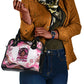 African American Breast Cancer Awareness Queen Shoulder Handbag Pink Ribbon Floral Butterfly Boxing Gloves Warrior Art