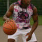 African American Breast Cancer Awareness Queen Sleeveless Hoodie Pink Ribbon Floral Butterfly Boxing Gloves Warrior Art