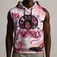 African American Breast Cancer Awareness Queen Sleeveless Hoodie Pink Ribbon Floral Butterfly Boxing Gloves Warrior Art