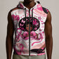 African American Breast Cancer Awareness Queen Sleeveless Zip Hoodie Pink Ribbon Floral Butterfly Boxing Gloves Warrior Art