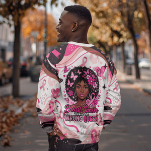 African American Breast Cancer Awareness Queen Sweatshirt Pink Ribbon Floral Butterfly Boxing Gloves Warrior Art