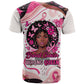 African American Breast Cancer Awareness Queen T shirt Pink Ribbon Floral Butterfly Boxing Gloves Warrior Art