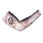 African American Breast Cancer Warrior Black Queen Arm Sleeves Floral Pink Ribbon Watercolor Butterfly Hope Art
