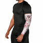 African American Breast Cancer Warrior Black Queen Arm Sleeves Floral Pink Ribbon Watercolor Butterfly Hope Art